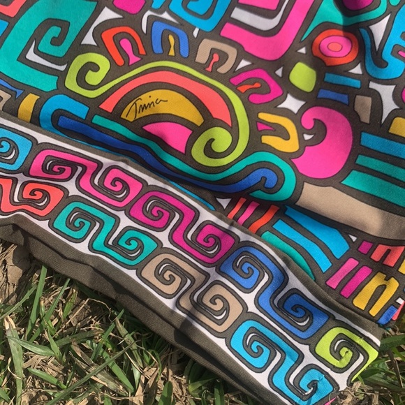 Trina Turk Caftan Swim CoverUp Multicolored Size Small - Picture 6 of 9